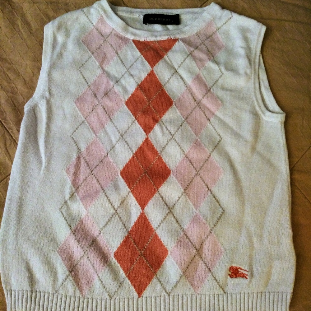 Toddler girl Burberry vest.